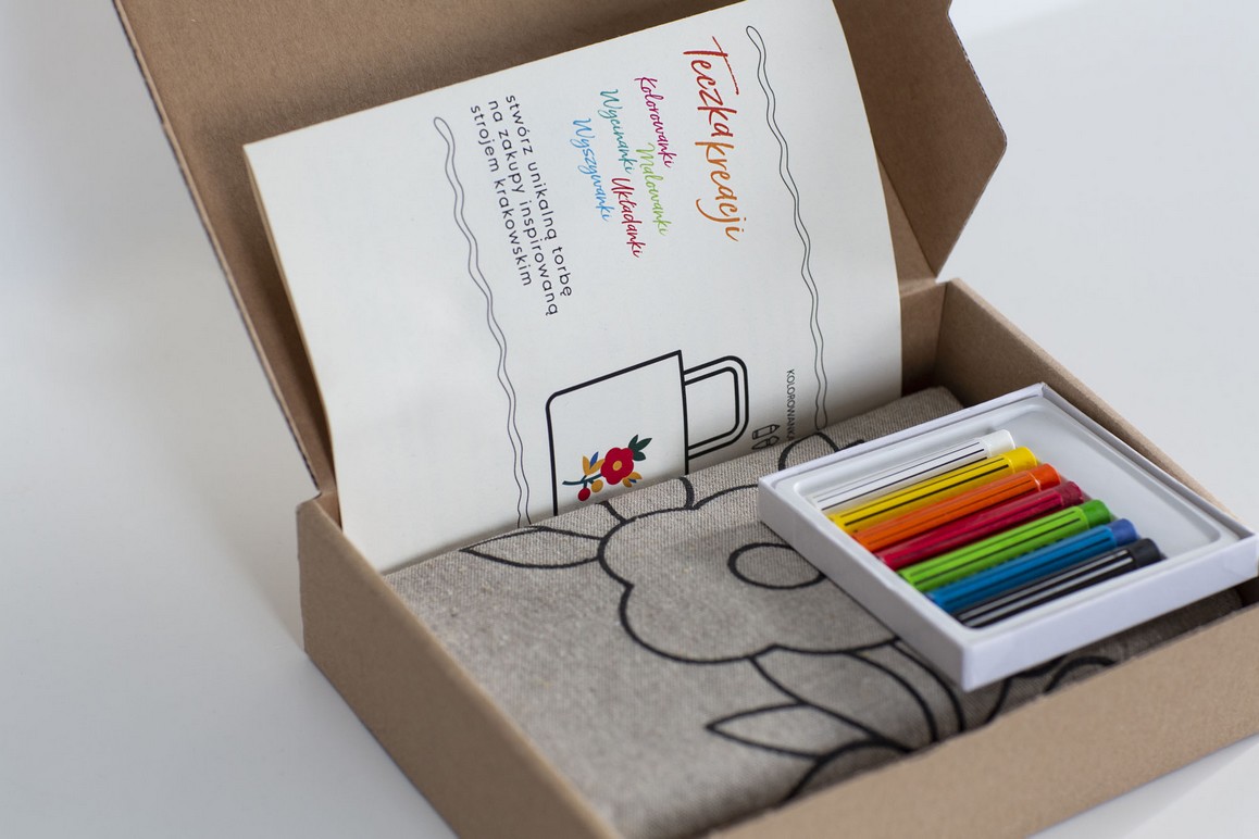 zestaw kreatywny „malowanka – torba na zakupy jak malowana” - obrazek 2