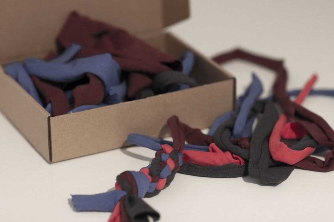 zestaw kreatywny „wyplatanka – pleciony szarpak dla psa” - obrazek 4