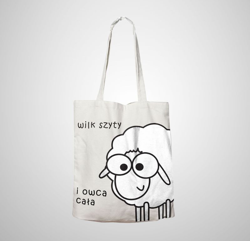 torba bawełniana „wilk szyty i owca cała”