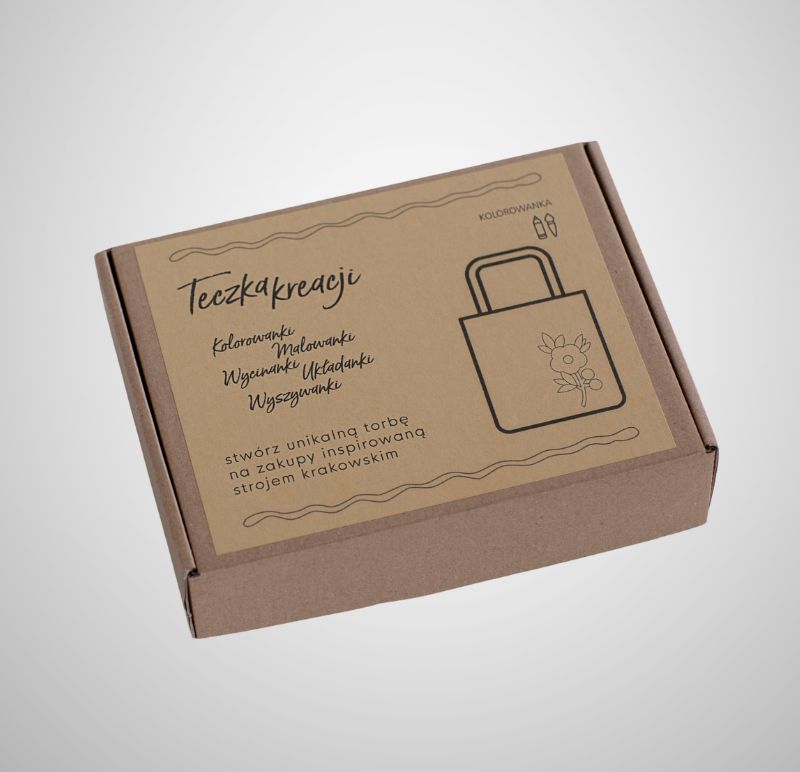 zestaw kreatywny „malowanka – torba na zakupy jak malowana”